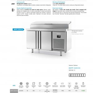 Mesa refrigerada para ensaladas