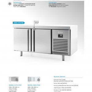 Pass thru undercounter refrigerator