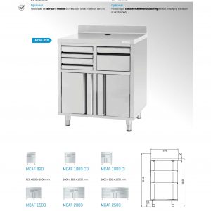 Mueble mesa cafetera