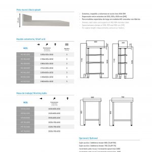 Mueble estantería y mesa de trabajo