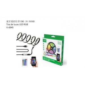 Tira De Luces LED Bluetooth Con Control De mando 5V 3M