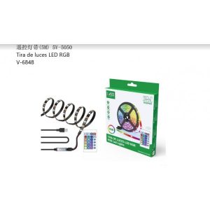 Tira de luces LED bluetooth con control de mando 5V 5M