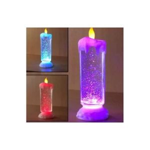 Vela De Luz Con Purpurina