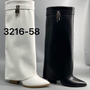 bota tacón forrada