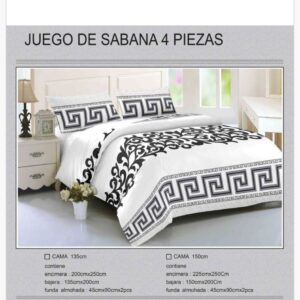 juego de cama de 4 piezas
