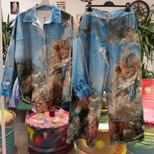 Conjunto pantalón camisa mujer