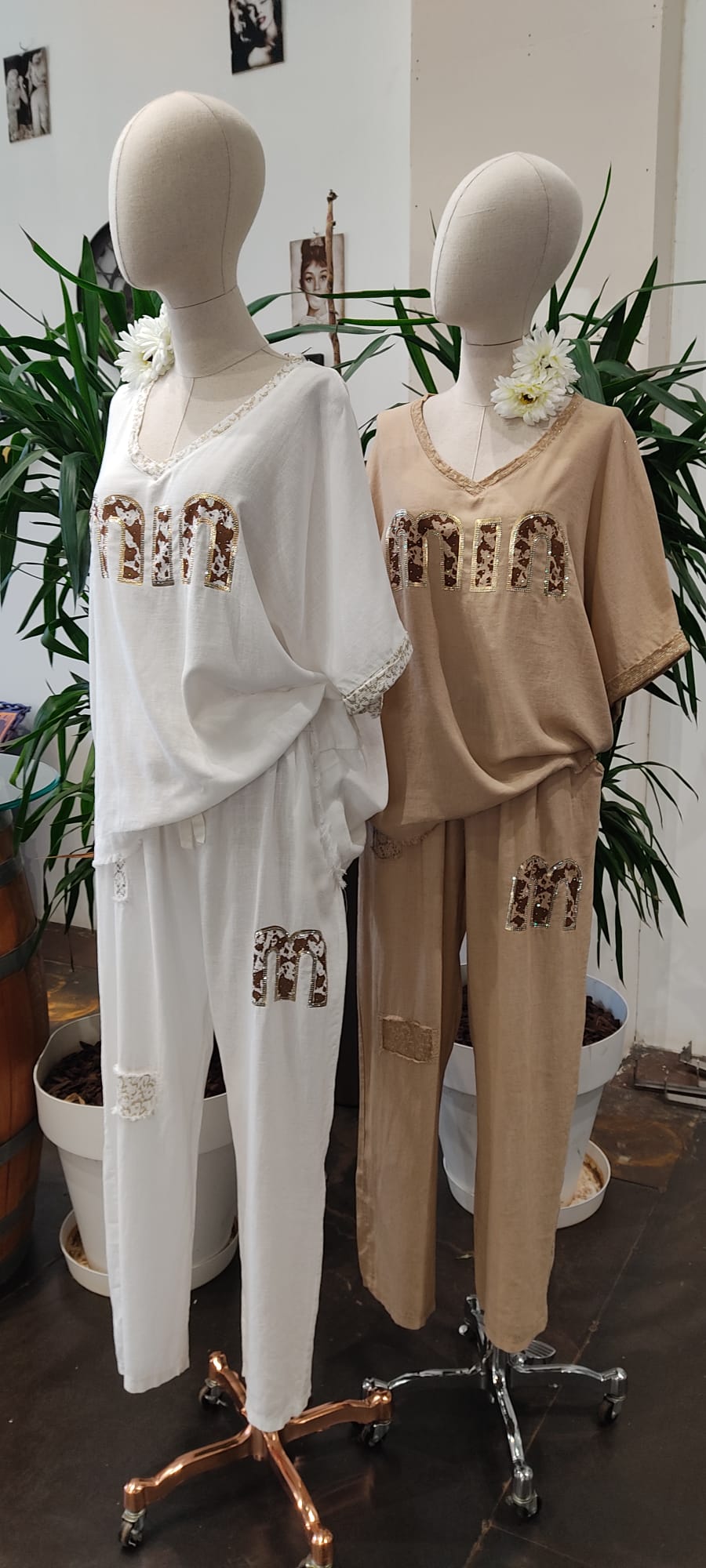 ✨ Conjuntos de Pantalónes y falda Ancho Estilo Lino – PatricQueen ✨ - Imagen 8