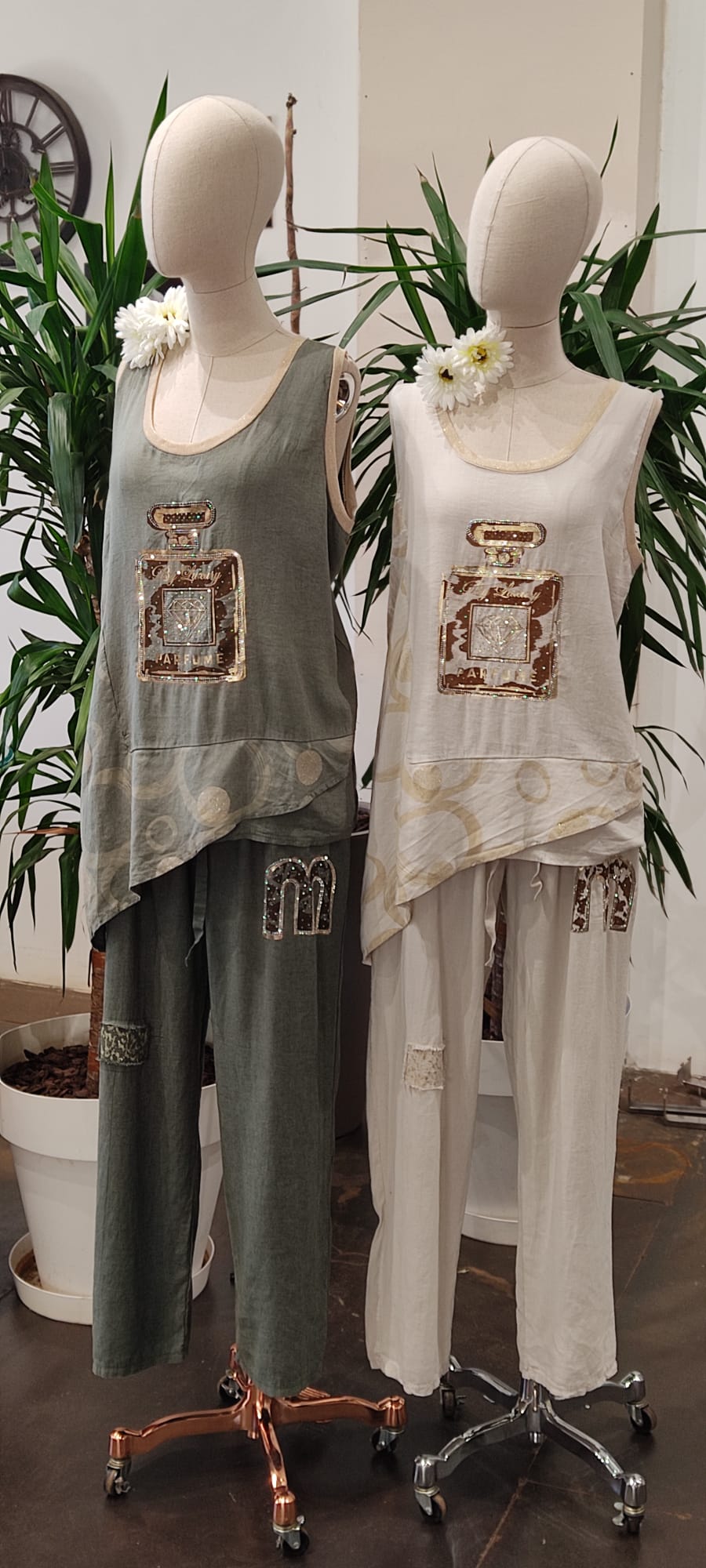 ✨ Conjuntos de Pantalónes y falda Ancho Estilo Lino – PatricQueen ✨ - Imagen 10