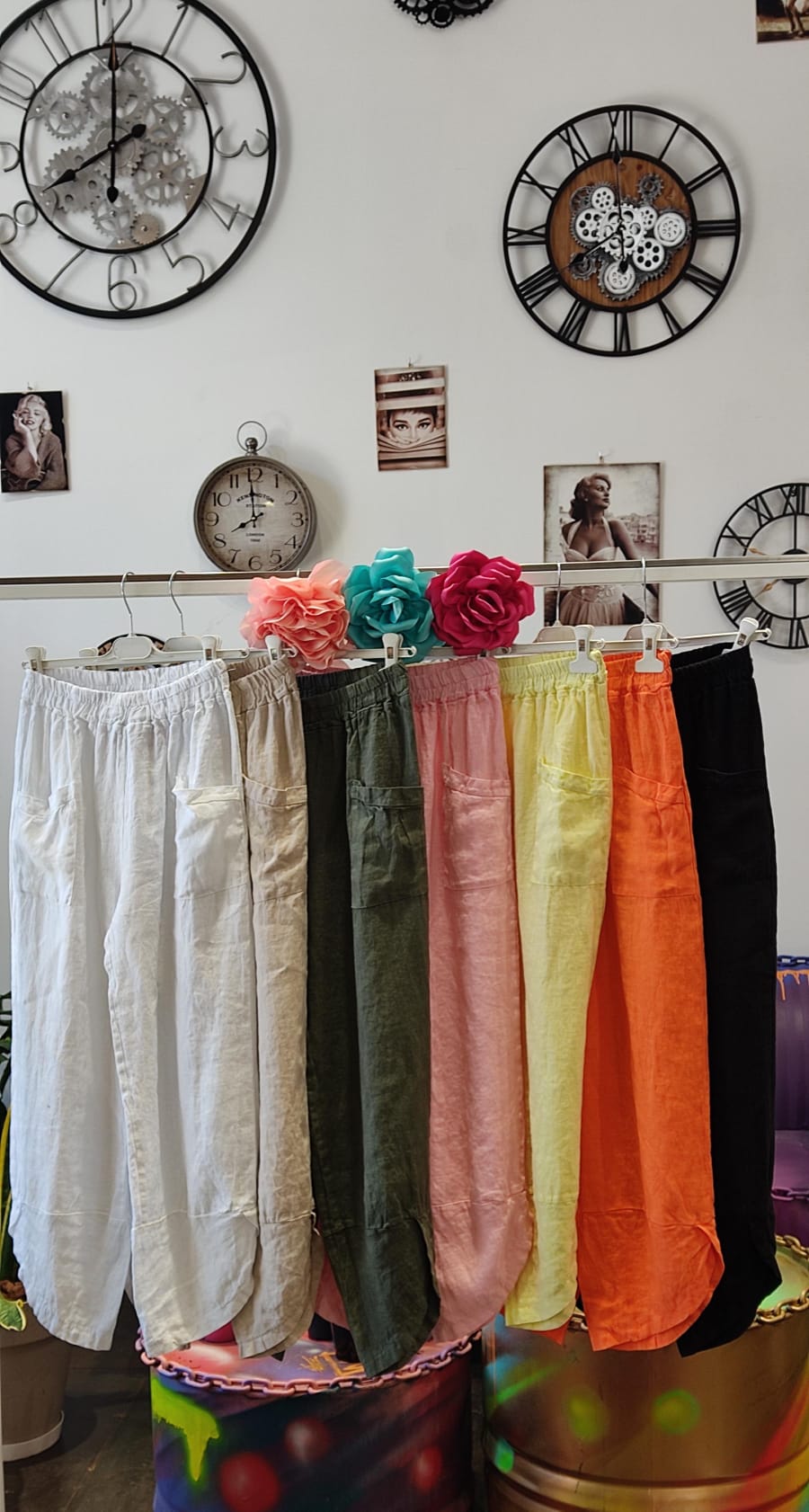✨ Conjuntos de Pantalónes y falda Ancho Estilo Lino – PatricQueen ✨ - Imagen 4