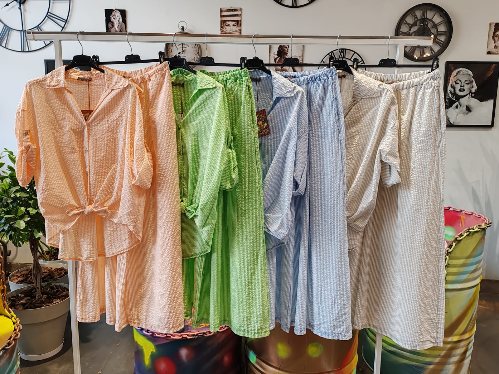 ✨ Conjuntos de Pantalónes y falda Ancho Estilo Lino – PatricQueen ✨ - Imagen 2
