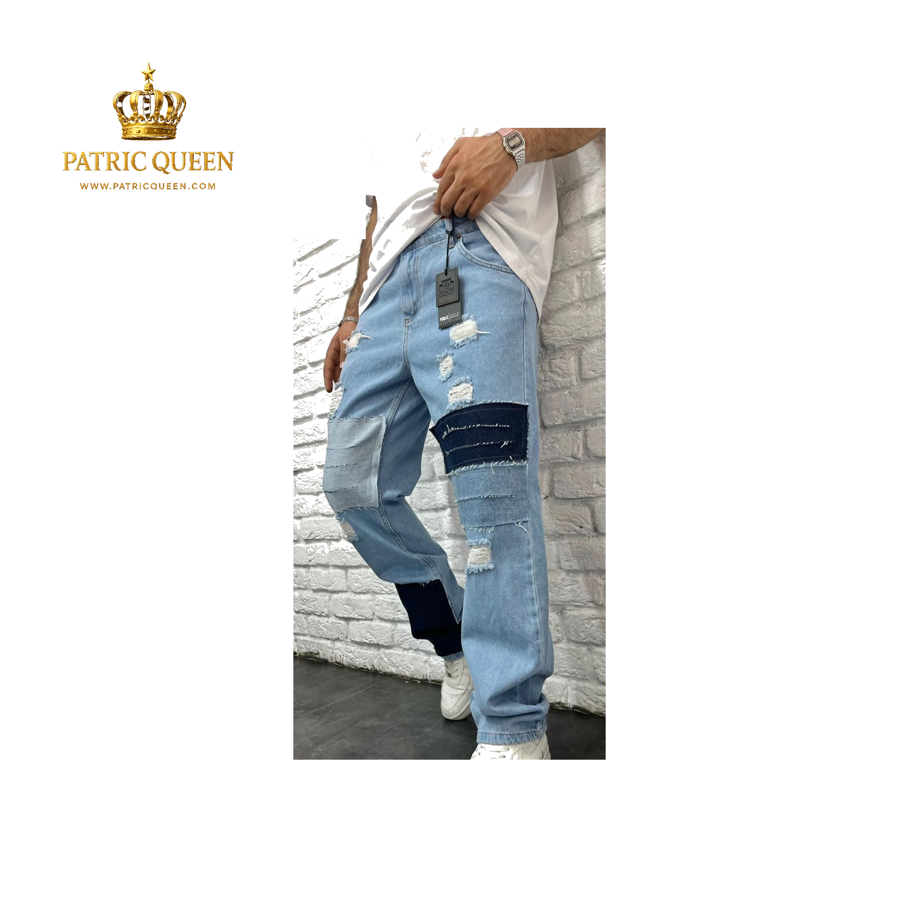 Pantalón Vaquero Hombre Premium Estilo Urbano Moldeador - Luxury Denim | PatricQueen - Imagen 12