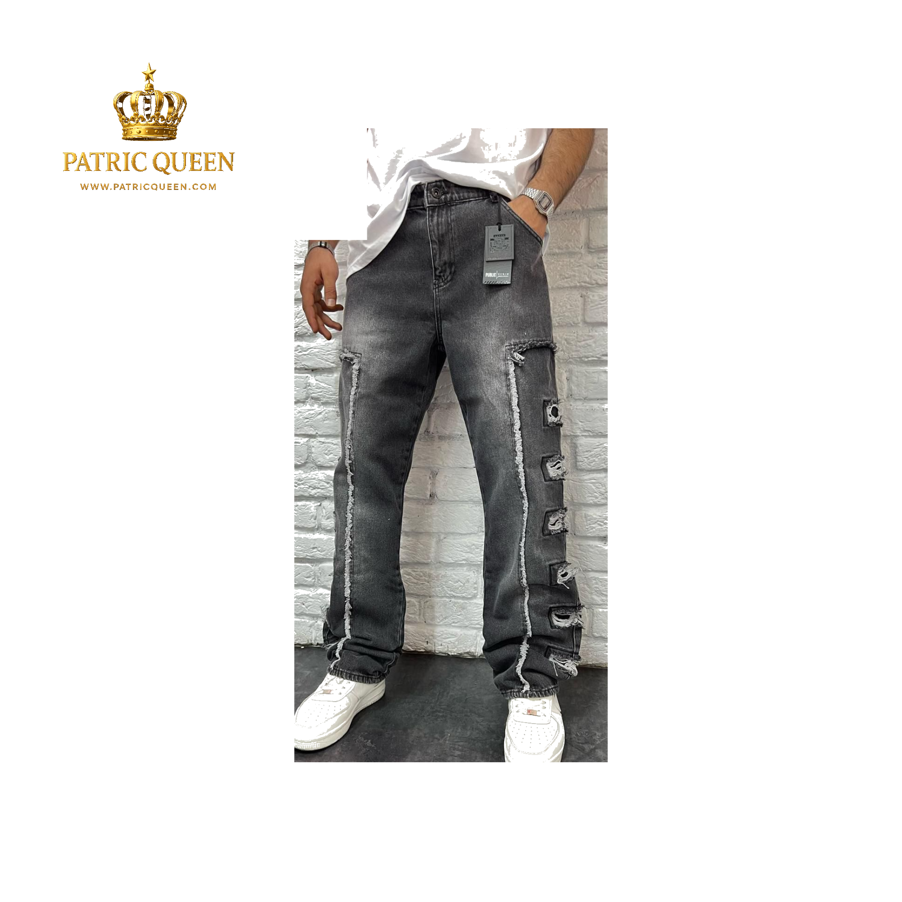 Pantalón Vaquero Hombre Premium Estilo Urbano Moldeador - Luxury Denim | PatricQueen - Imagen 7