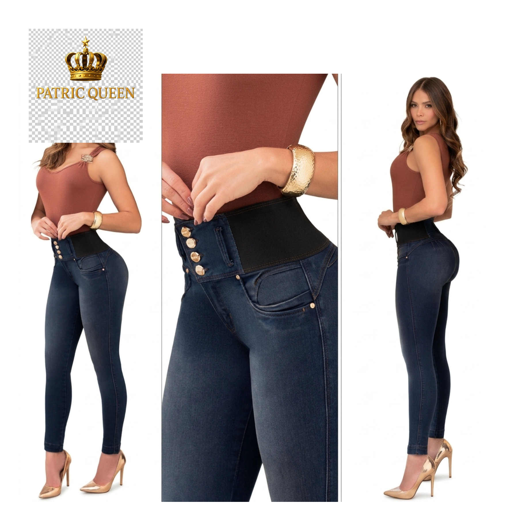 Pantalón Vaquero Premium Moldeador Efecto Push-Up - Luxury Denim | PatricQueen - Imagen 2
