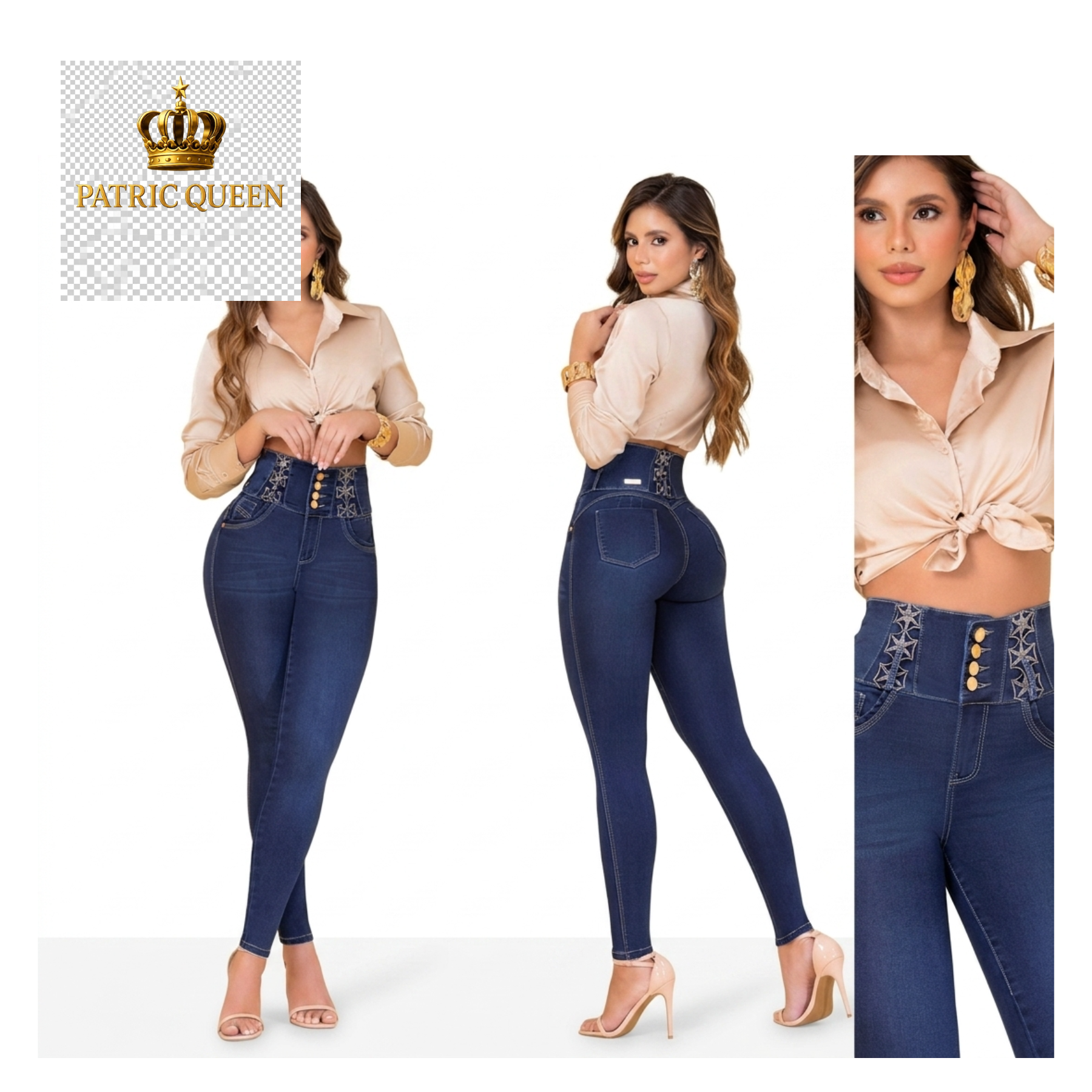 Pantalón Vaquero Premium Moldeador Efecto Push-Up - Luxury Denim | PatricQueen - Imagen 9