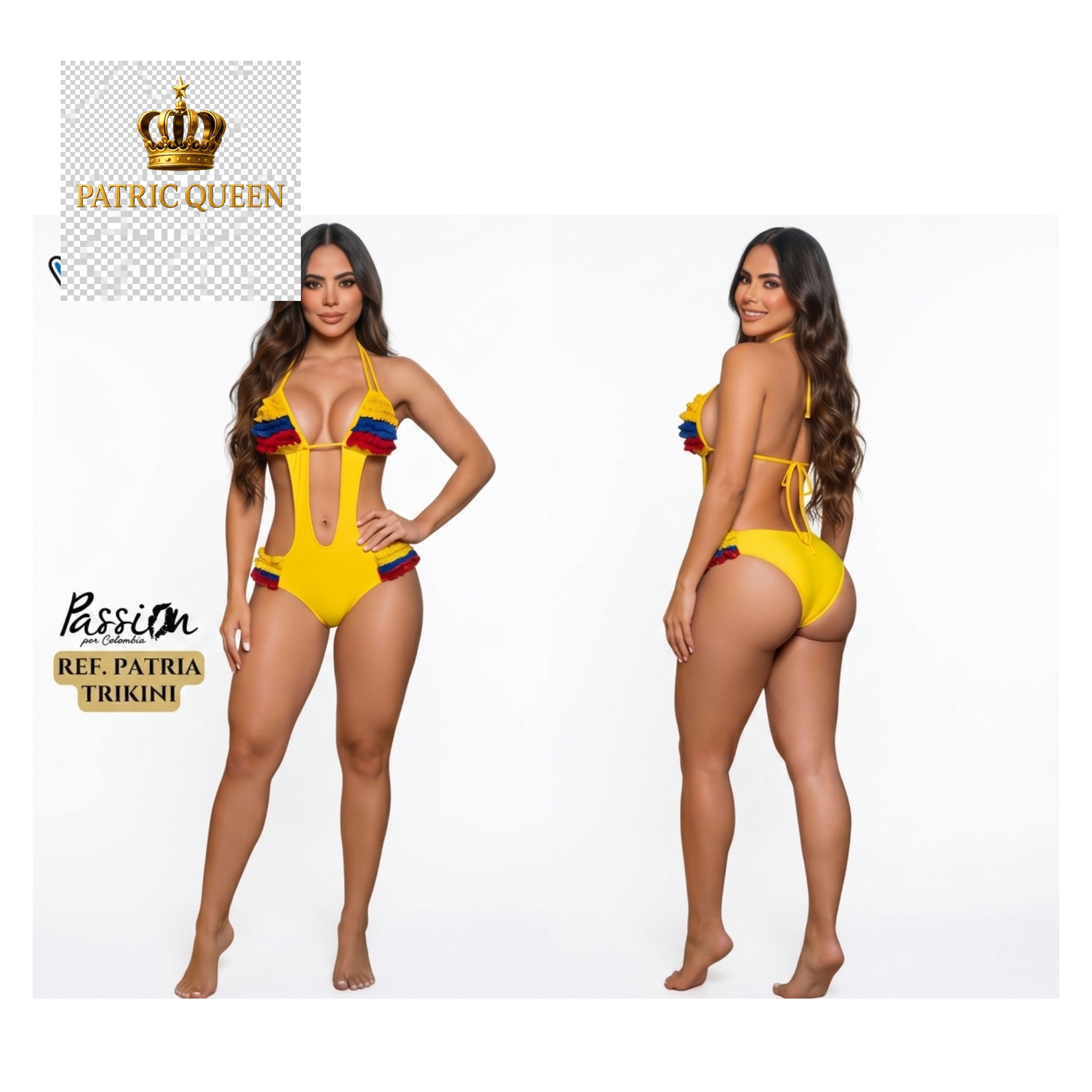Bañador Triquini y Bikini Premium de Diseño Exclusivo - Colección Luxury Swimwear | PatricQueen - Imagen 2