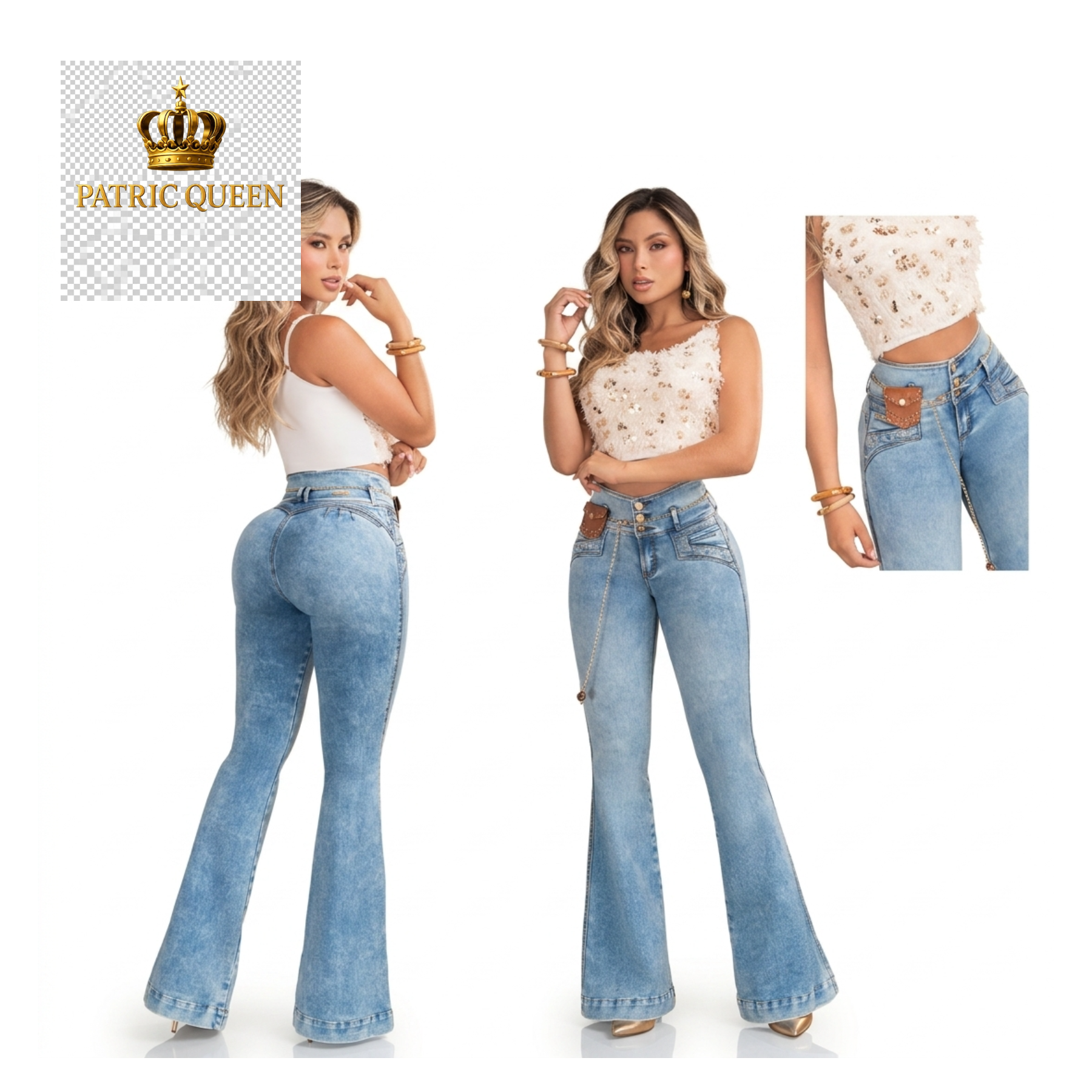 Pantalón Vaquero Premium Moldeador Efecto Push-Up - Luxury Denim | PatricQueen - Imagen 6