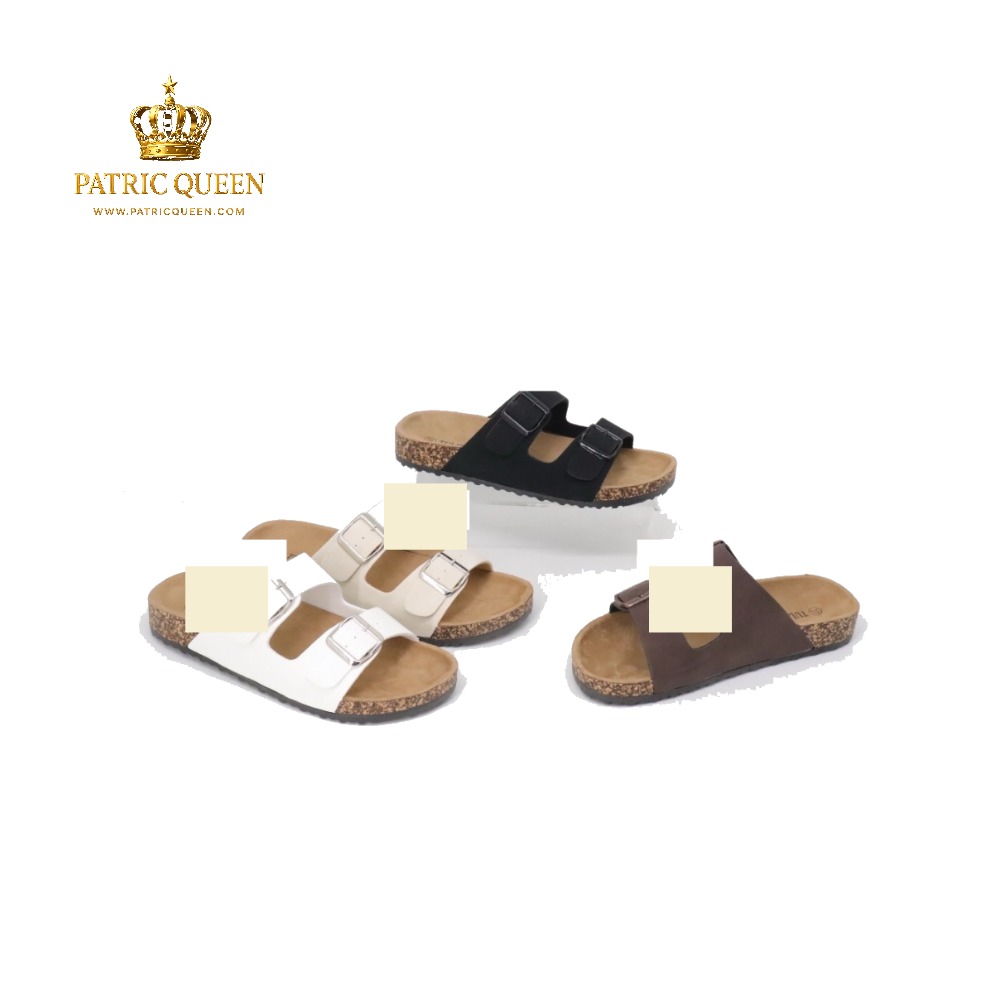 Sandalia Bio Mujer Doble Hebilla Suela de Corcho Confort - Summer Sandals | PatricQueen