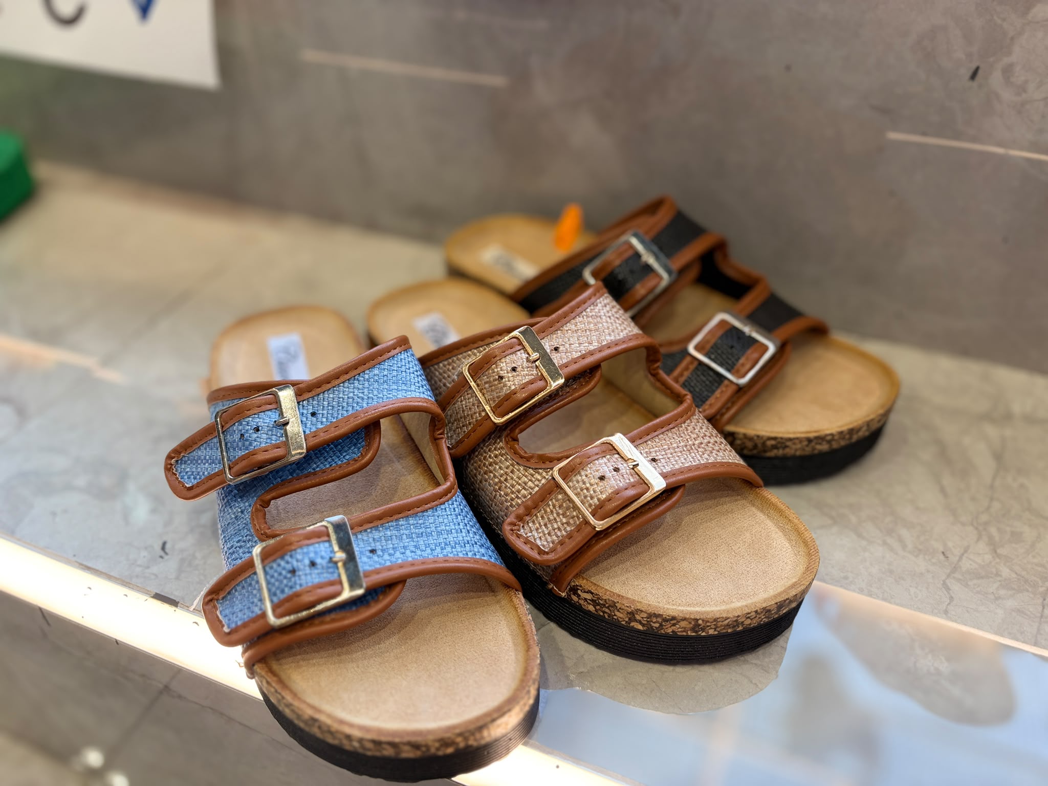 Sandalia Plataforma de Rafia con Tiras Metalizadas Multicolor | PatricQueen - Imagen 7